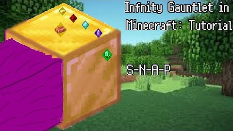 Infinity Gauntlet In Minecraft Using Only Command Blocks Tutorial: S-N-A-P (BEDROCK ONLY)