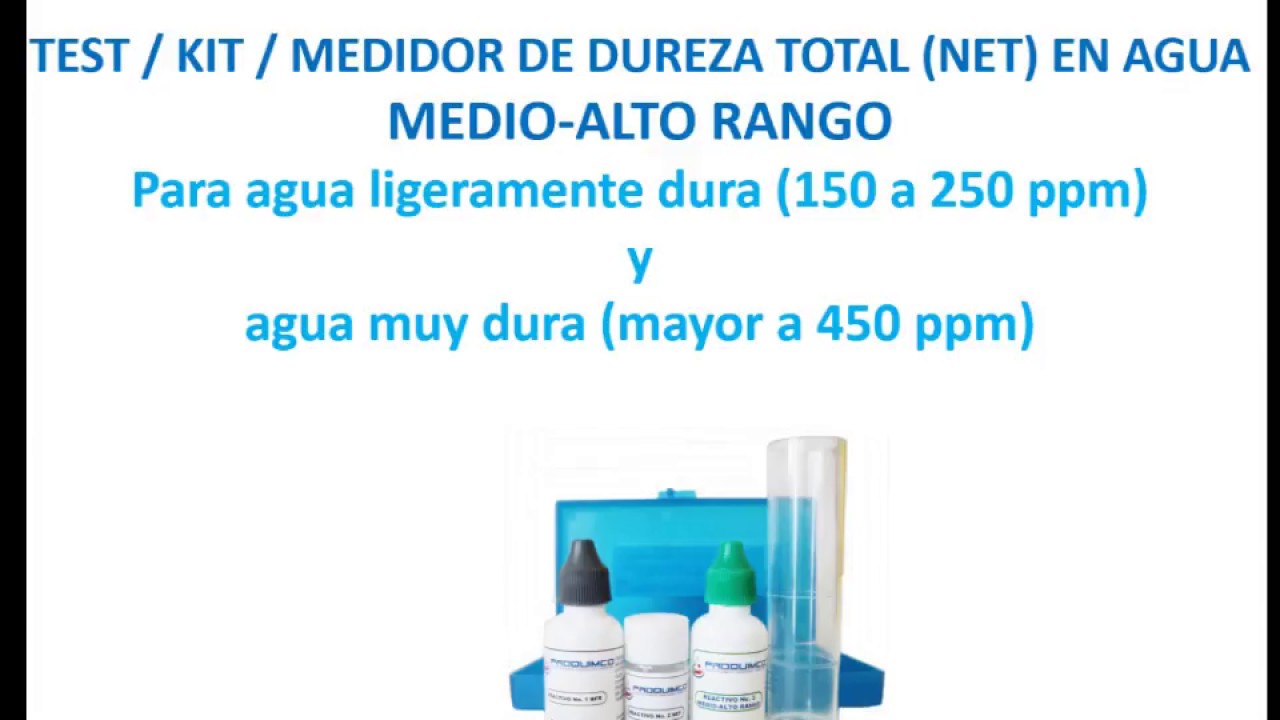 Test / Kit / Medidor de Dureza Total en Agua – PROQUIMCO