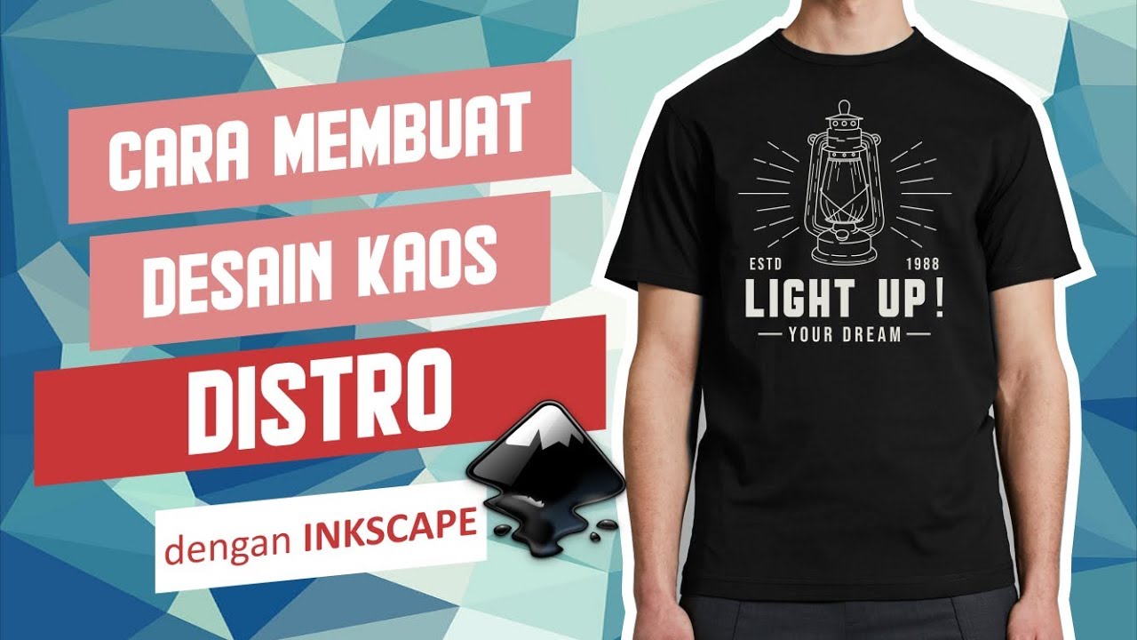  Cara  Membuat  Desain  Kaos Distro dengan Inkscape YouTube