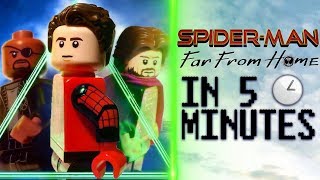 MARVELS Spider-Man: Far From Home In 5 Minutes [LEGO STOP MOTION]
