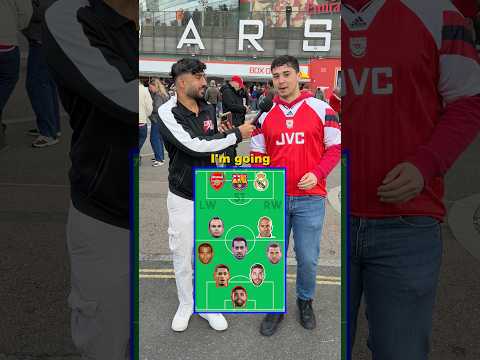 Arsenal, Barcelona and Real Madrid all time XI #arsenal #barcelona #realmadrid #ucl