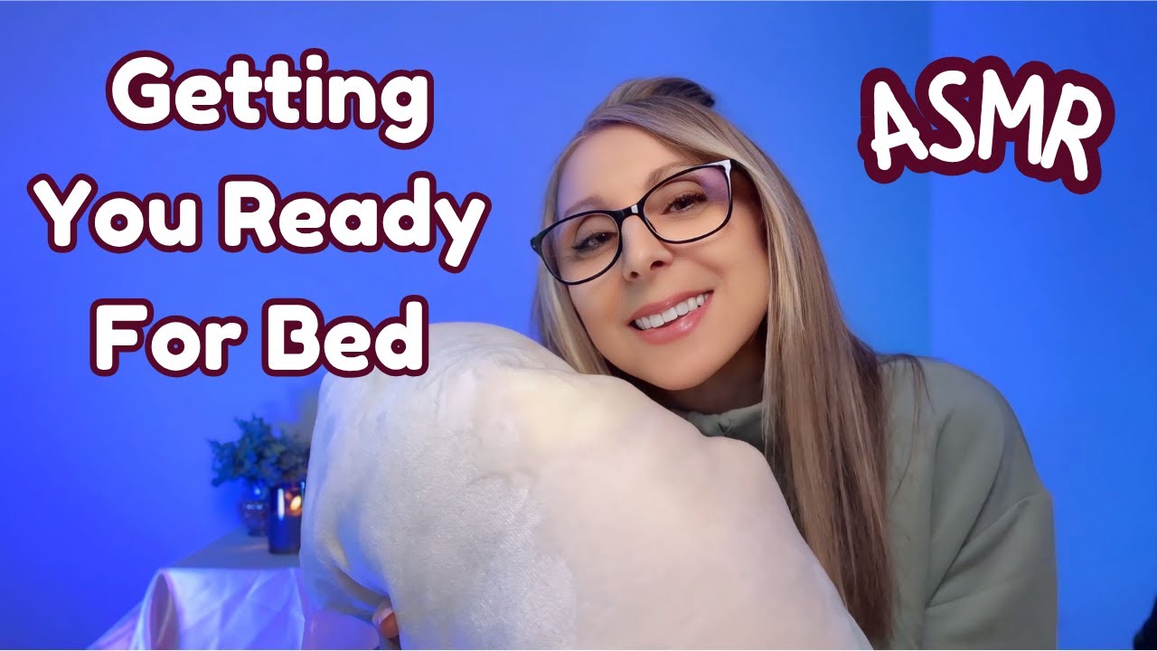 Ночевка в дождливую ночь ASMR 💧 Снятие макияжа, чистка лица и расчесывание волос для крепкого сна