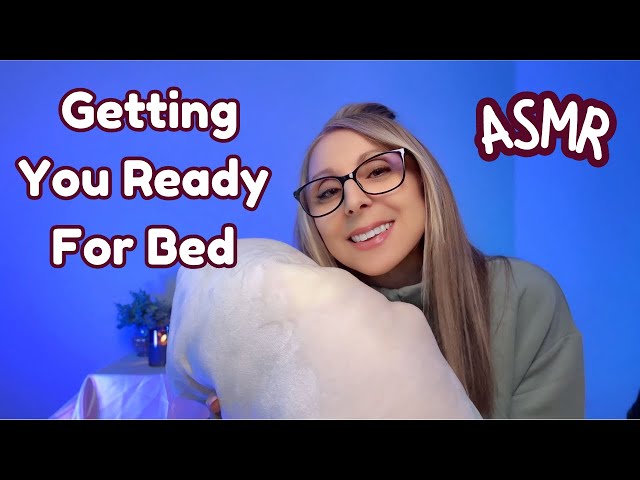 Rainy Night Sleepover ASMR 💧 Makeup Removal, Face Brushing & Hair Brushing for Deep Sleep