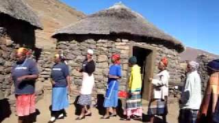 Lesotho women singing, beautiful day out there