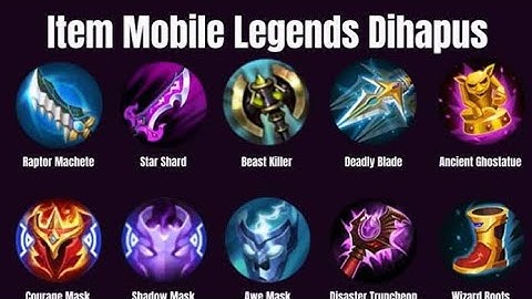 Mobile legends Old items