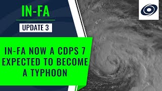 Tropical Storm In-fa expected to become a typhoon