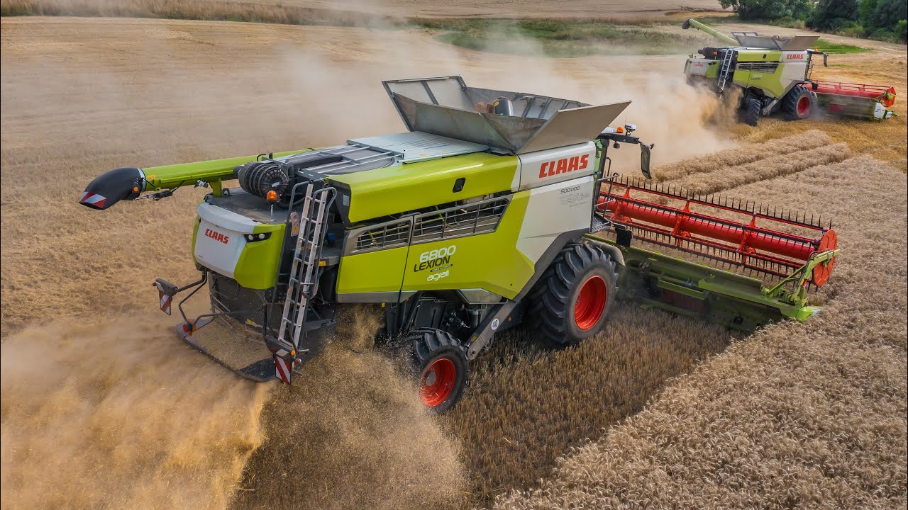 🌾 Žatva 2025 | 5x Claas Lexion 6800, 670, 660