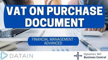 2.3.4 VAT/ VAT ON PURCHASE DOCUMENT - Dynamics Business Central NAV