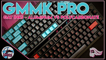 GMMK Pro - Black Inks on PC - Sound Test with Aluminum Plate Comparison