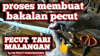 Tutorial for making a typical Javanese dance whip from Malangan // How to make a typical Javanese...