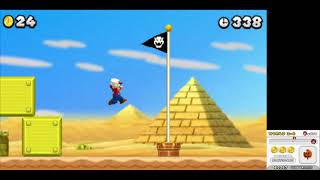 mario escapes urine island (nsmb2 3)