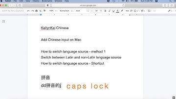 How to Type Chinese on Mac