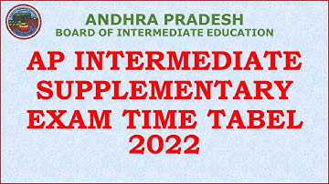 AP Inter Supplementary  Exam Time Tabel | AP Intermediate Supplementary Exam Time Table download