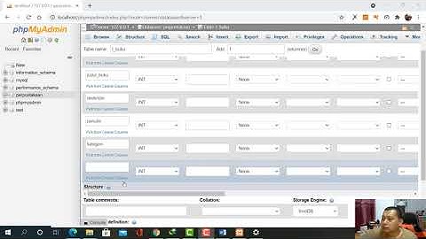 PHP Dreamweaver 2021 | membuat database menggunakan MySQL