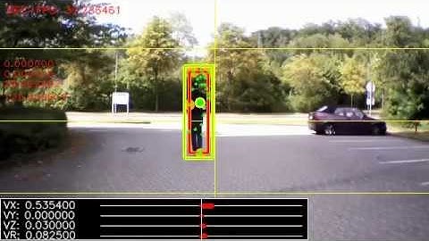 Drone Tracking a Human Target: Test case 0