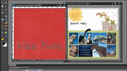 Cutting Words from Patterned Paper in Photoshop and PSE