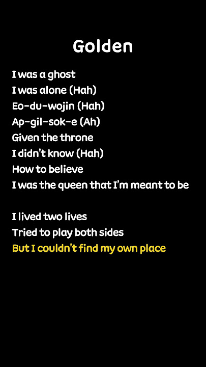 💛Huntrix - Golden (Lyrics) KPop Demon Hunters