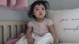 [SUB] A Korean baby who woke up after a good sleep. 🥱