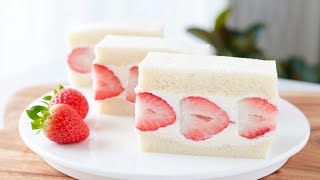 How to Make a Fruit Sandwich/ Strawberry Sandwich/딸기샌드위치