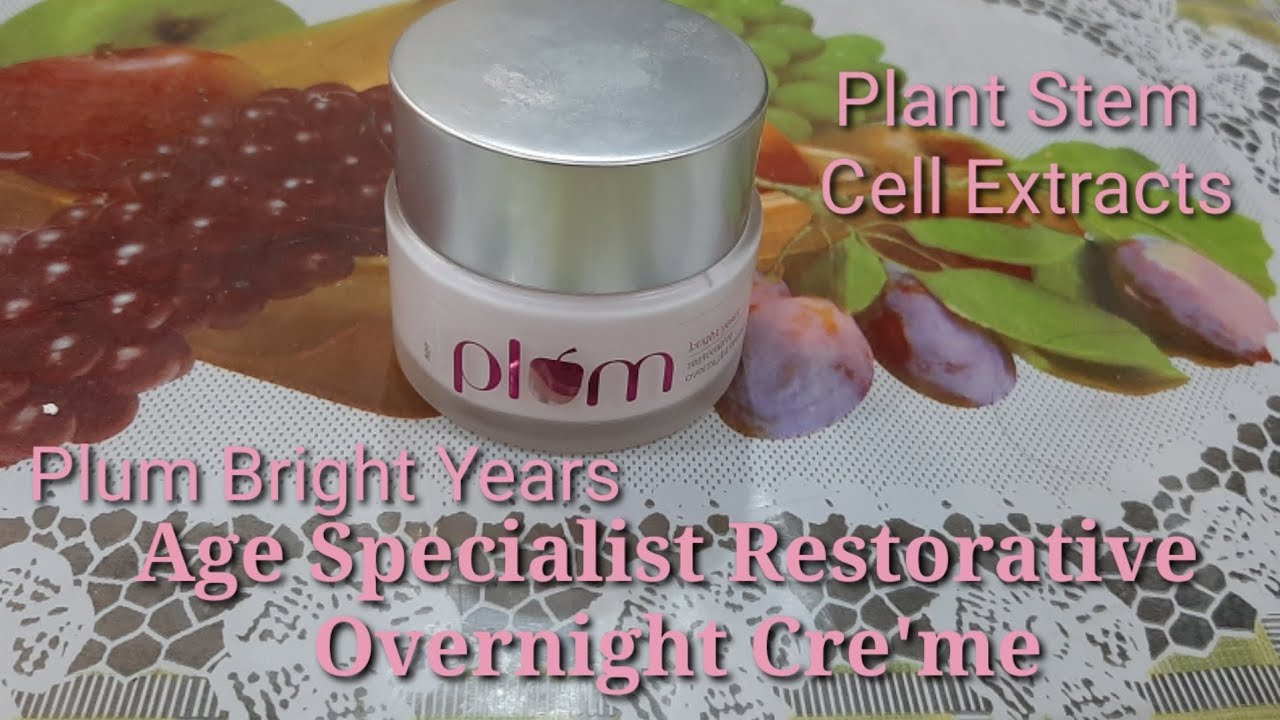 plum age specialist night cream
