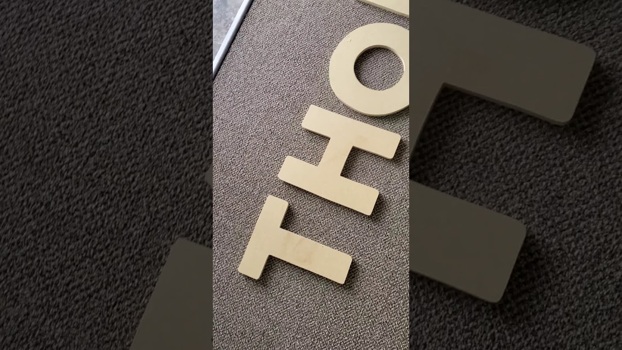 Paint your own wooden letters.