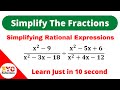Simplifying rational expression  simplify the fraction  reduce into lowest term mindyourchoices