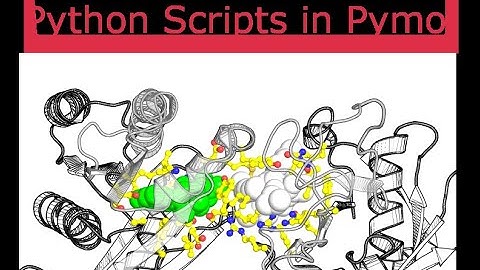 How to Run and Build Python Scripts for Visualization in Pymol Part 1