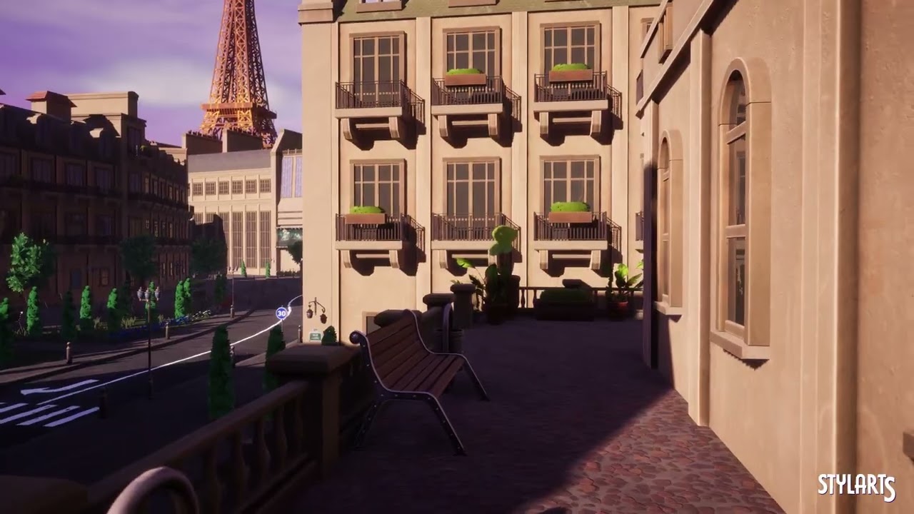 Stylized Paris City, video preview 2