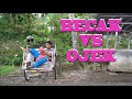 Tukang becak vs tukang ojek