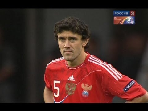 Зидановский финт Жиркова в матче "Россия - Македония" 1:0