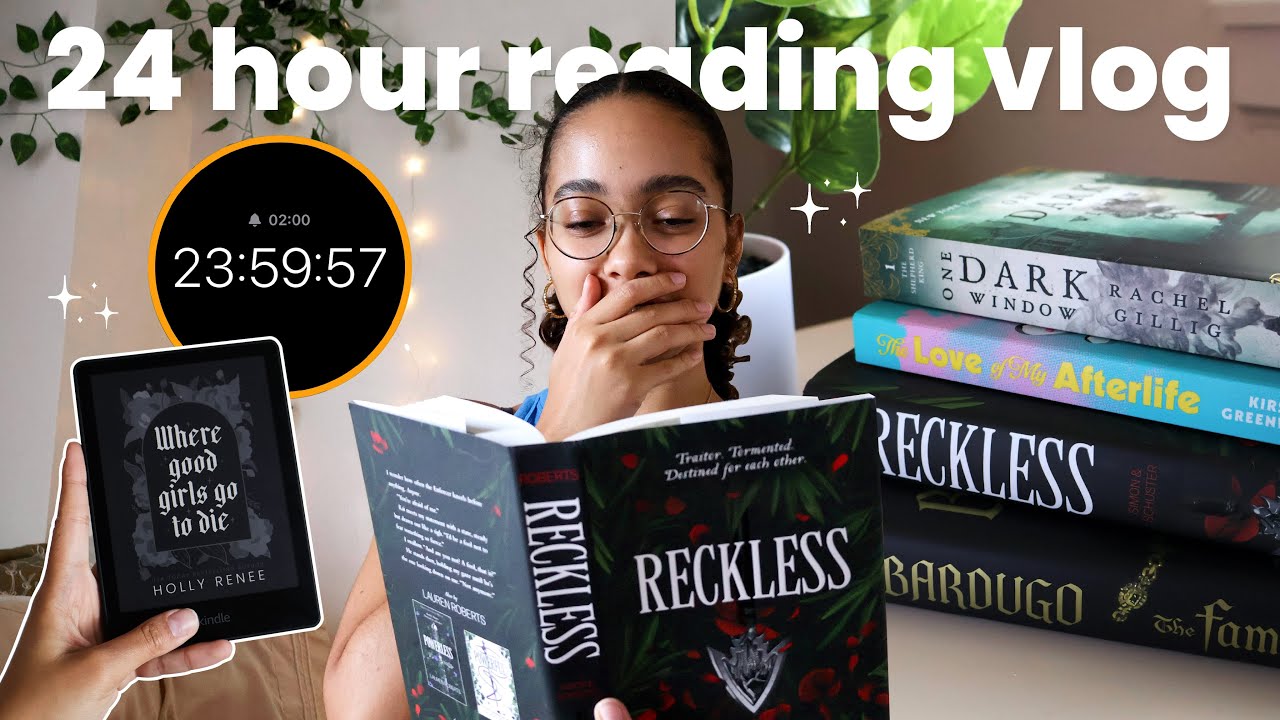 reading for 24 hours straight! ⋆ ︎˚｡⋆ spoiler free reading vlog - YouTube