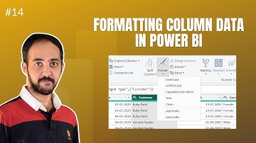 How to Use Format Option in Power BI Query Editor - Shiva Charan #powerbi #formatting #powerquery