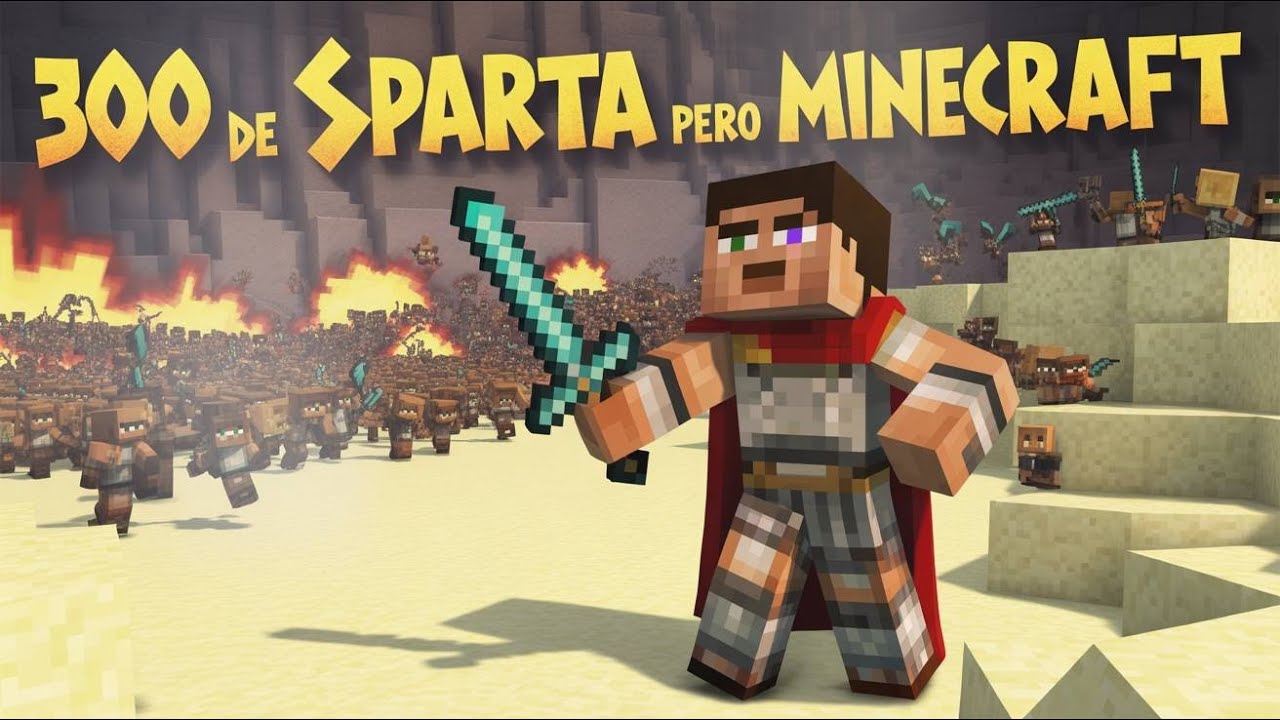 La Historia de los 300 Espartanos Narrada en Minecraft 📖⚔️