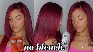 Famous Dye Hair Burgundy WITHOUT BLEACH! | Red Hair Root Touch Up + Refresh | LOREAL HICOLOR MAGENTA Profile