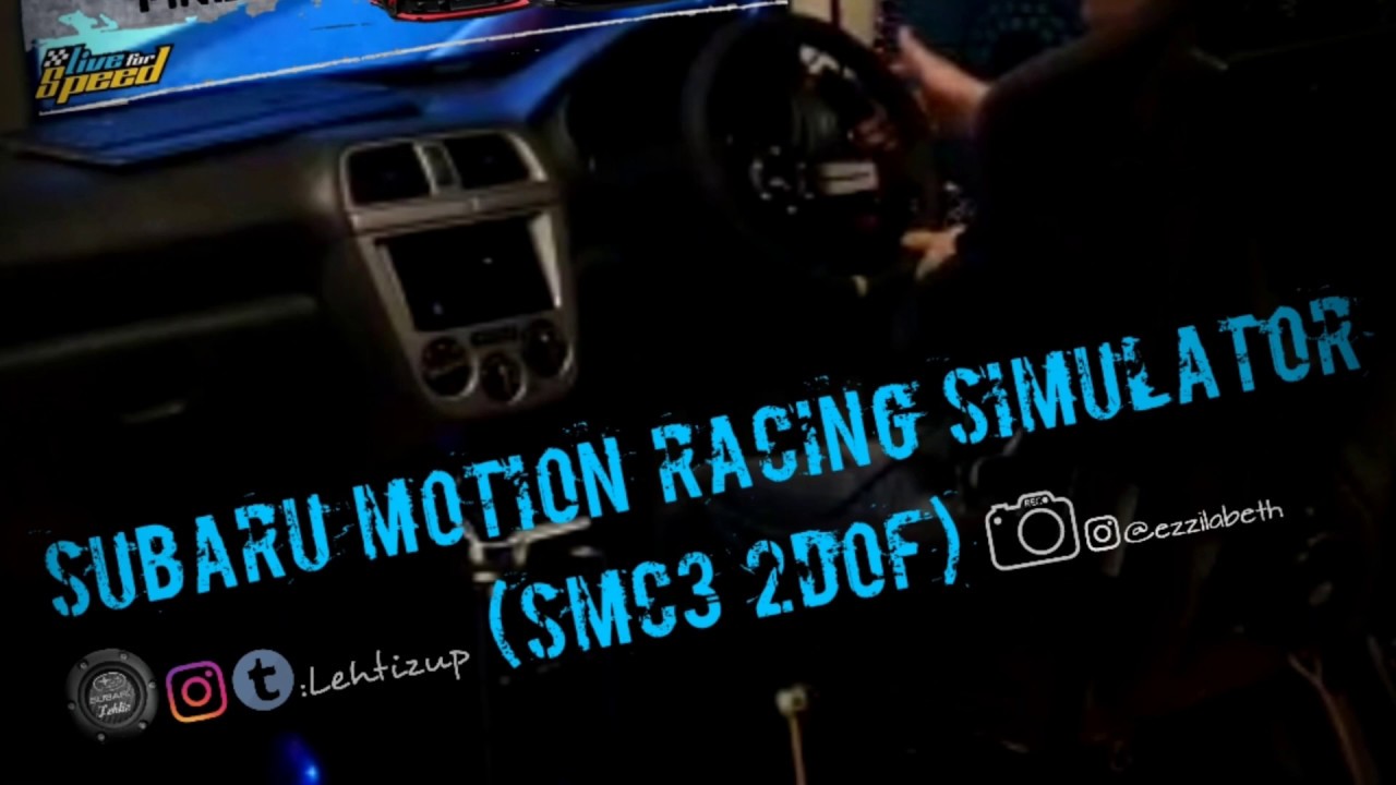 Subaru Motion Racing Simulator 2DOF SMC3 (First test drifting with ...