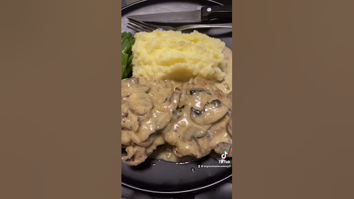 Creamy chicken with mushroom sauce
