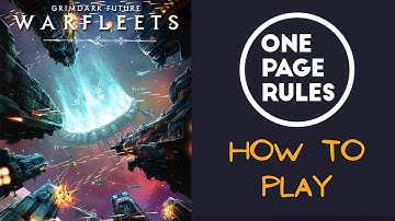 How to play  Grimdark Future Warfleets: Intro