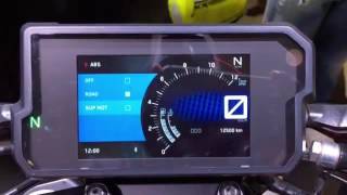 2017 KTM Duke 390 TFT Dashboard