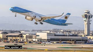 Landing and departures at LAX  Los Angeles 2024