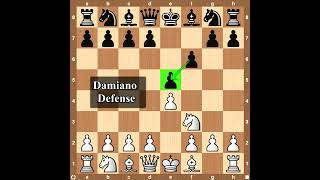 Trap in  Damiano Defense  👀 one of the oldest chess openings  👀