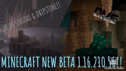 minecraft beta 1.16.210.56 Dripstone & skulk sensor!!!