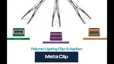 Polymer Ligating Clips & Appliers META CLIP (Demonstration Video)