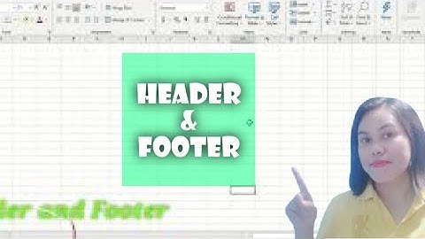 How To Add Header and Footer in Excel || Tagalog Tutorial By Aiva Rose Cubillan