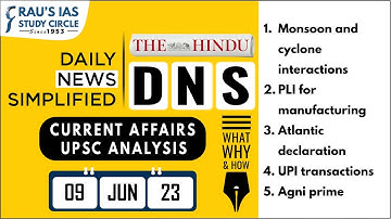 The Hindu Analysis | 09 June, 2023 | Daily Current Affairs | UPSC CSE 2023 | DNS