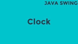 Java Create Clock