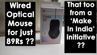 Unboxing Make In India Toad 101 Wired Mouse from Portronics 