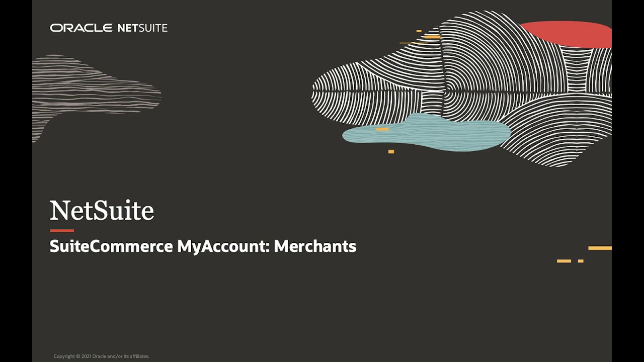 NetSuite MyAccount Merchants YouTube