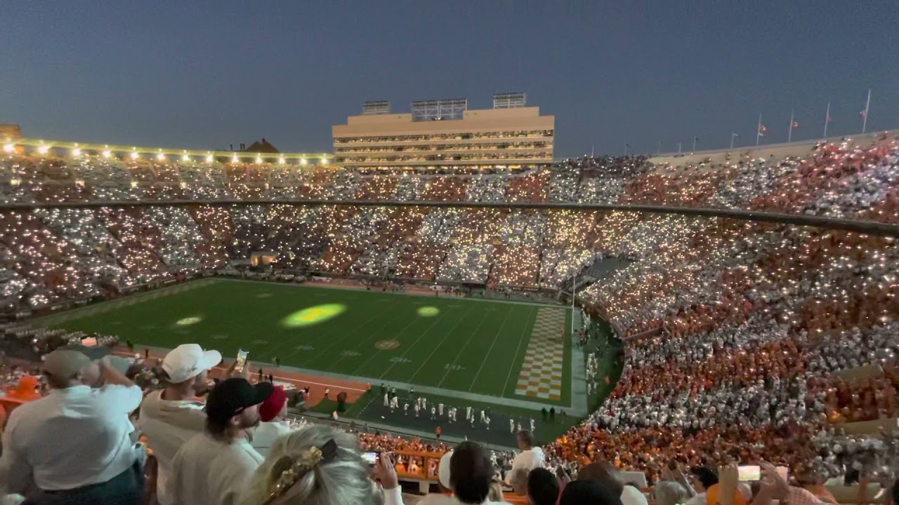Neyland Stadium Light Show Vs Ole Miss YouTube