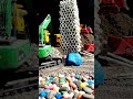 Toy Excavator in Action! 🚧 Moving Dirt & Giant Rocks