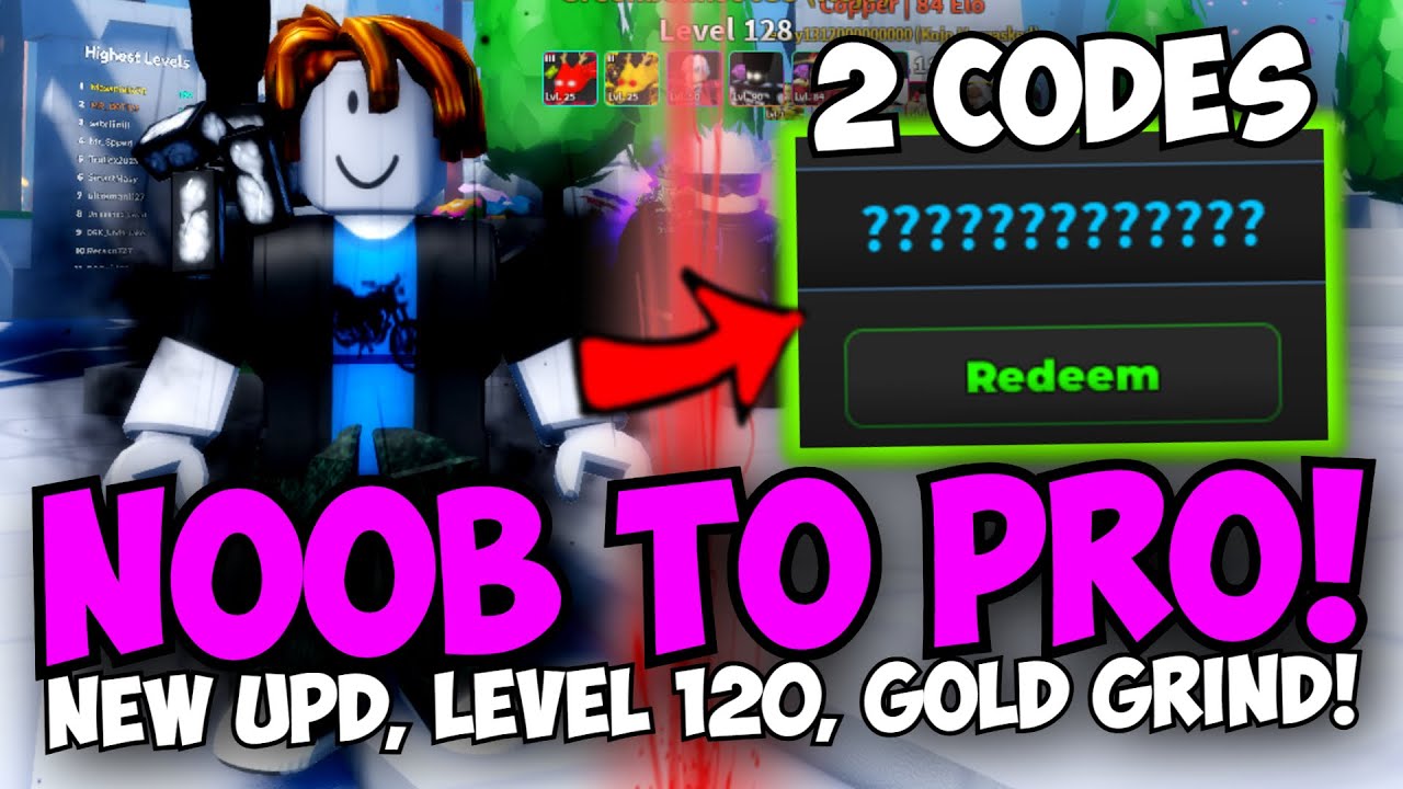 [DAY 44] 2 Codes, New Upd, Level 120 & More! UTD Noob To Pro - YouTube